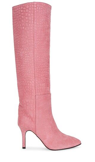 Aura Tall Boot in Pink | Revolve Clothing (Global)