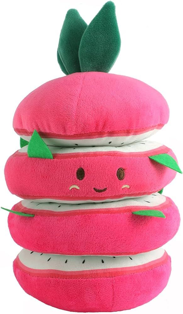 GUTIYO Baby Montessori Toy Baby Stacking Toys Multi-Sensory Dragon Fruit Plush Toys Baby Dragon F... | Amazon (US)