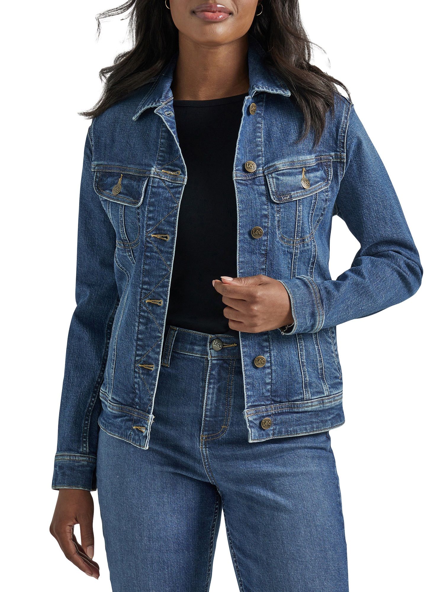 Lee® Women's Regular Fit Legendary Denim Jacket | Walmart (US)