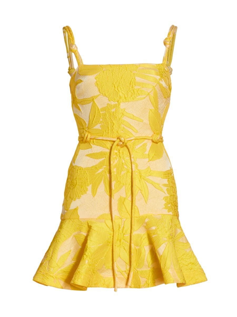 Alik Floral-Embroidered Minidress | Saks Fifth Avenue