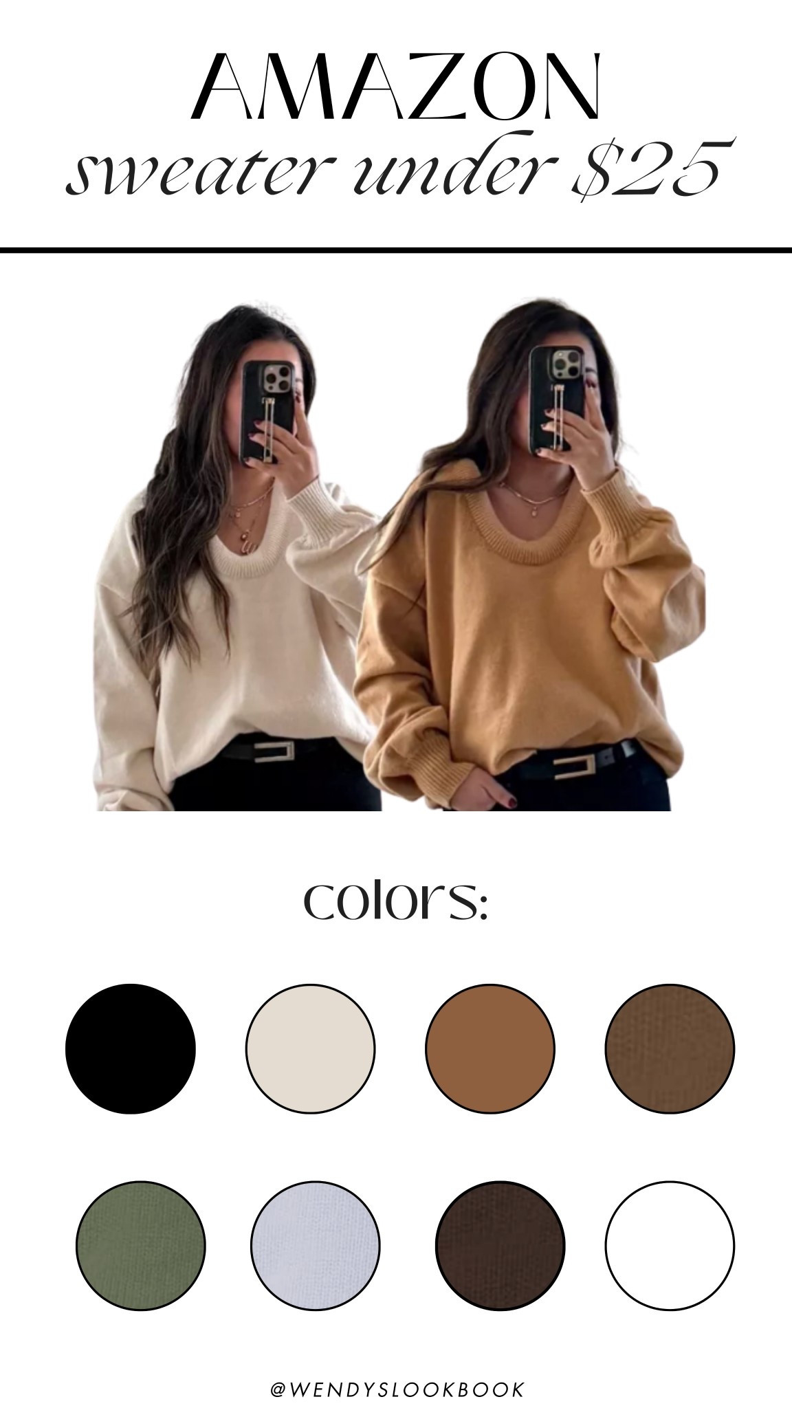 For size reference, I’m 5 ft 115 pounds, postpartum tummy body. 

This sweater is under $25! Love the u-neck and dropped shoulders. I’m wearing Small. It comes in 8 different colors and I am showing 2 here for example  


#LTKootd #LTKHoliday #LTKU