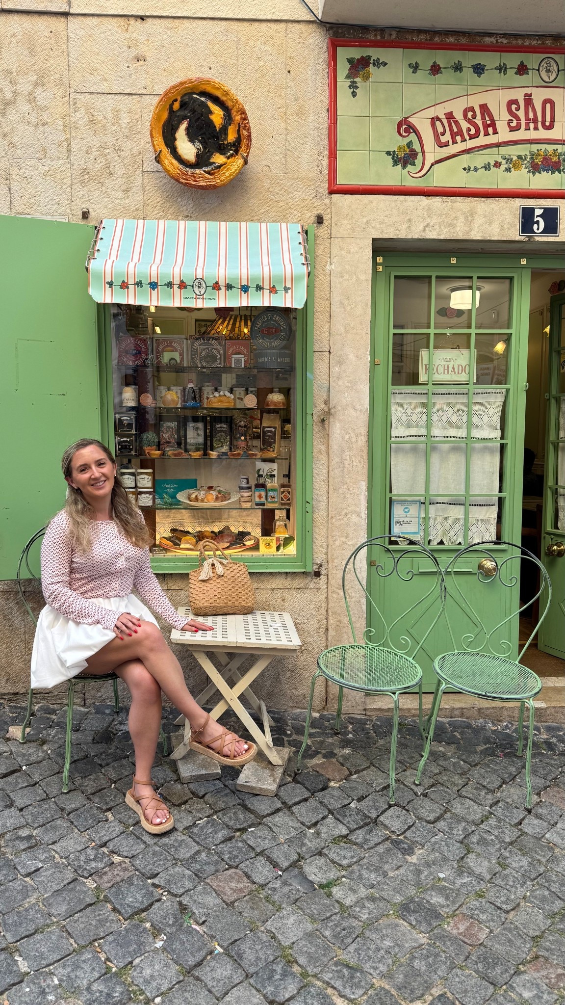 A cute summer outfit (top and skirt are a small and shoes are a size 6.)
