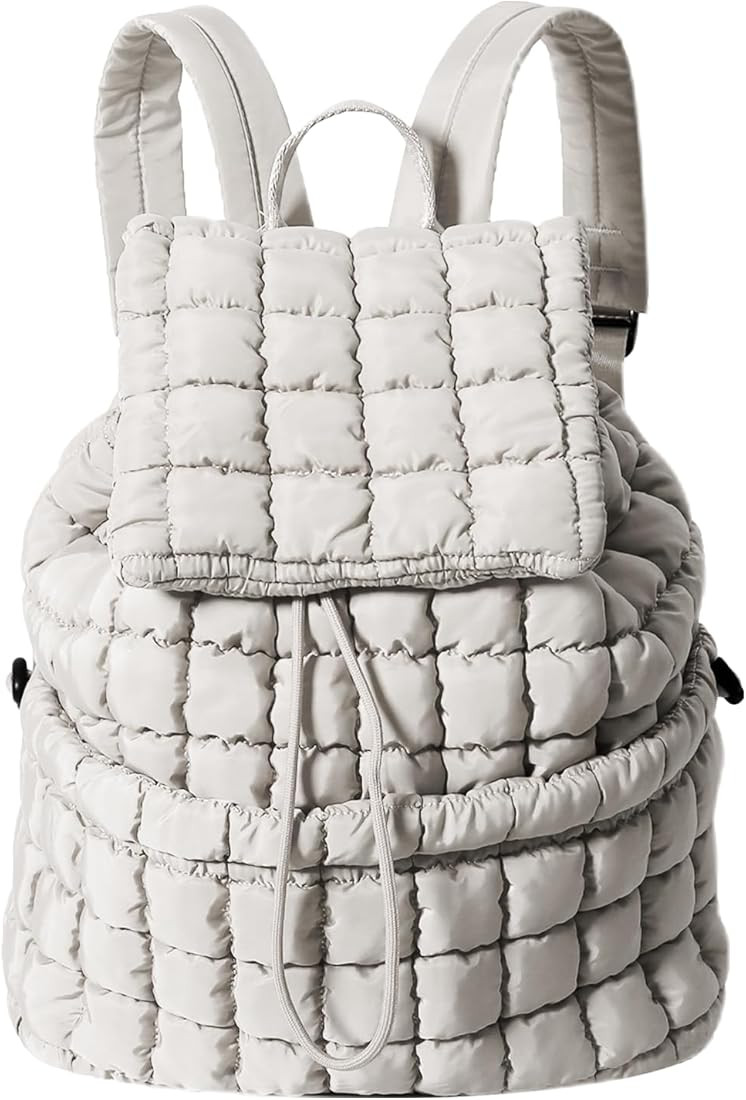 LJMBOEN Quilted Backpack Purse for Women Lightweight Puffer Hiker Pack Drawstring Padding Travel ... | Amazon (CA)