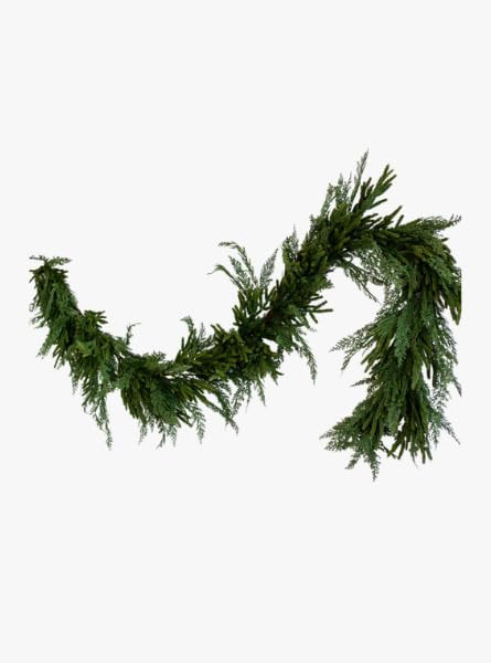 Luxe Norfolk & Cypress Mix Faux Garland – Available in 6 Foot and 9 Foot Lengths (9ft) – Extr... | Amazon (US)