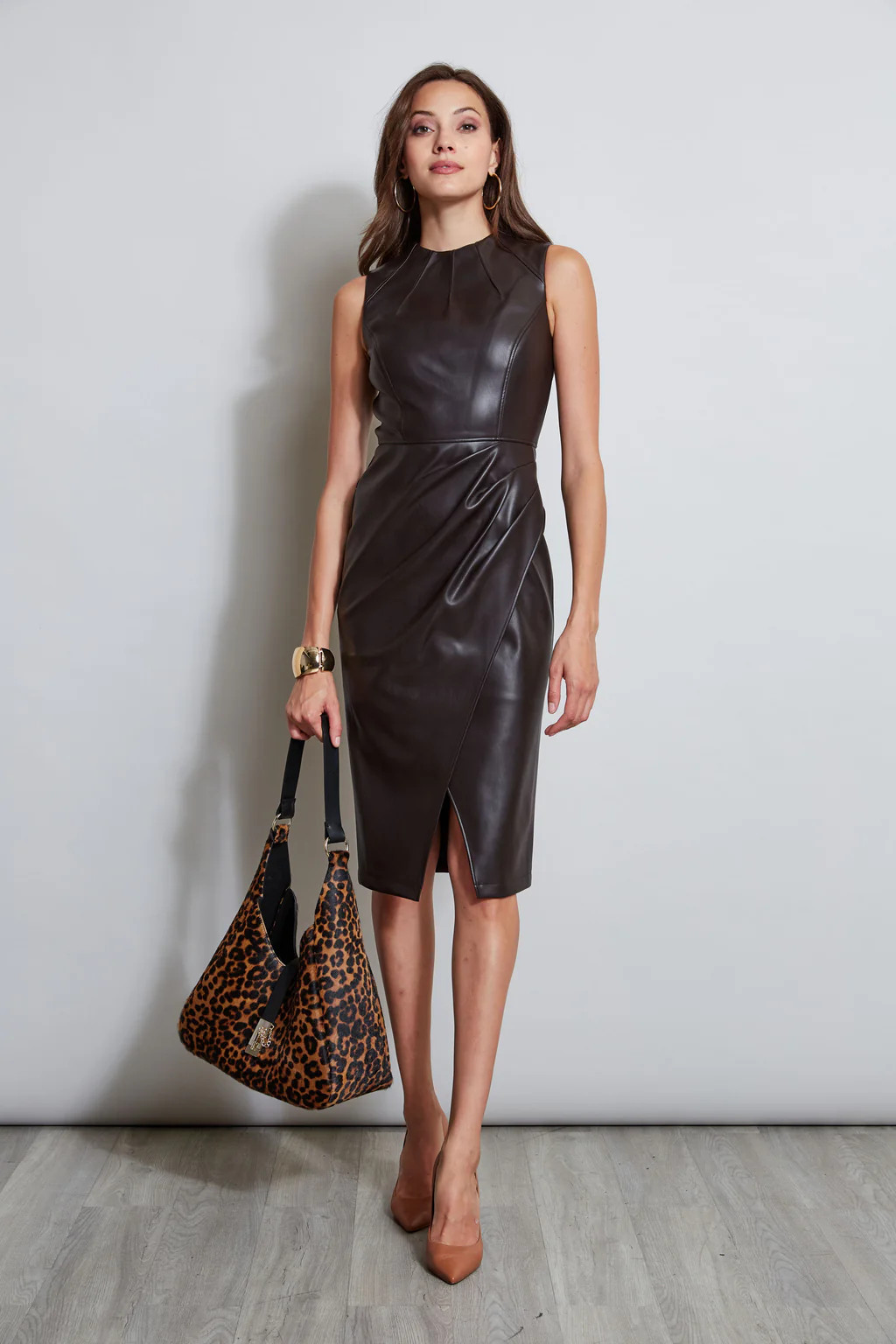 Elie Tahari Leather Dress