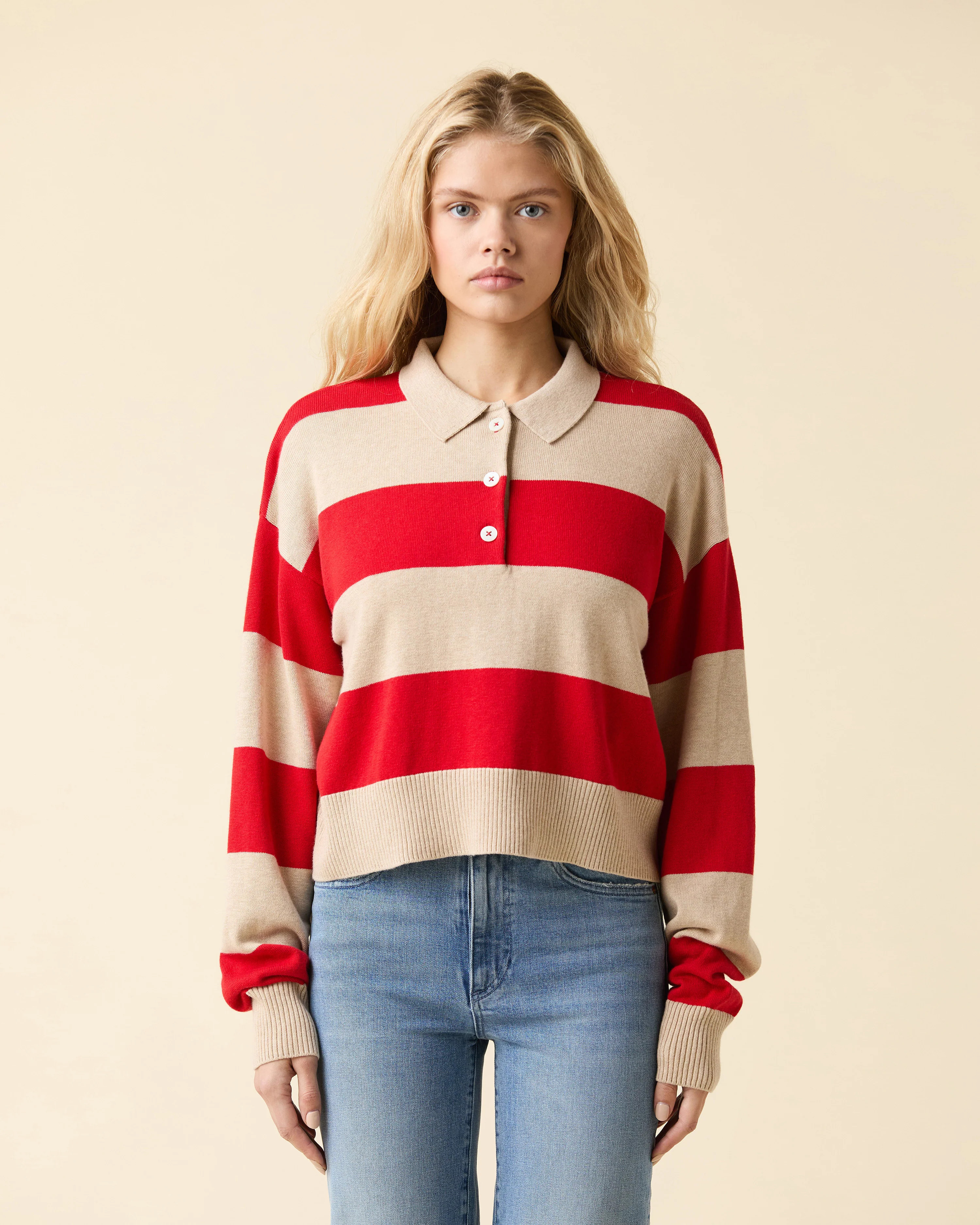 Cotton Cashmere Polo | LE JEAN