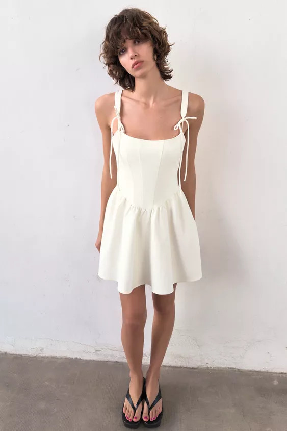CORSET-STYLE VOLUMINOUS DRESS | Zara US