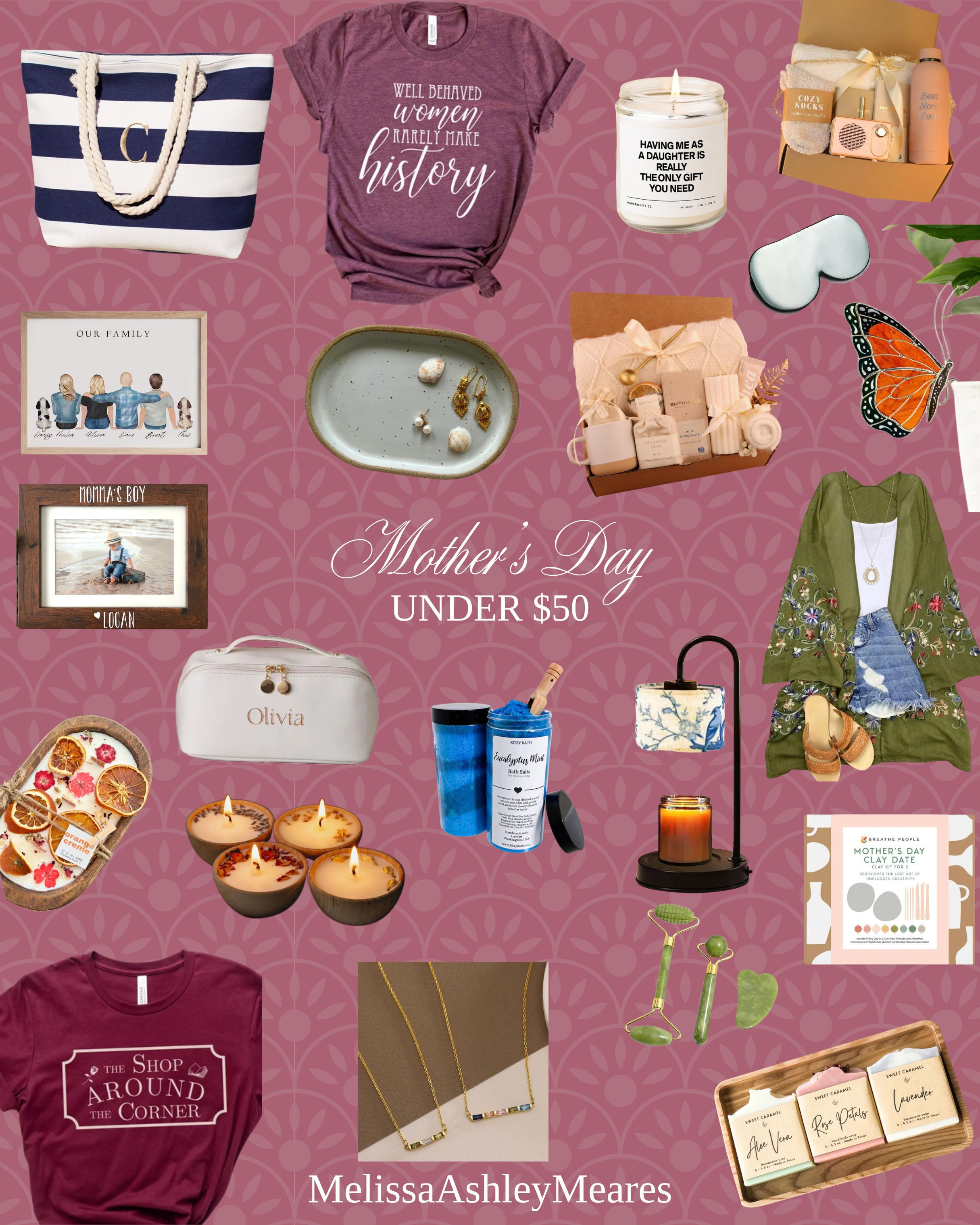 Mother's Day Gifts Under $50 - From Small Businesses.

Mother’s Day is right around the corner, and I pulled together some beautiful gift ideas — all under $50 and all from small businesses! 🌸

From cozy home finds to handmade jewelry and personalized gifts, these picks are perfect for celebrating the moms (and mother figures) you love — while supporting small makers too.

#MothersDay #MothersDayGifts #ShopSmall #SupportSmallBusiness  #GiftGuide #MothersDayGiftGuide #SmallBizLove #AffordableGifts 

 #LTKGiftGuide #LTKFindsUnder50 #LTKFindsUnder100