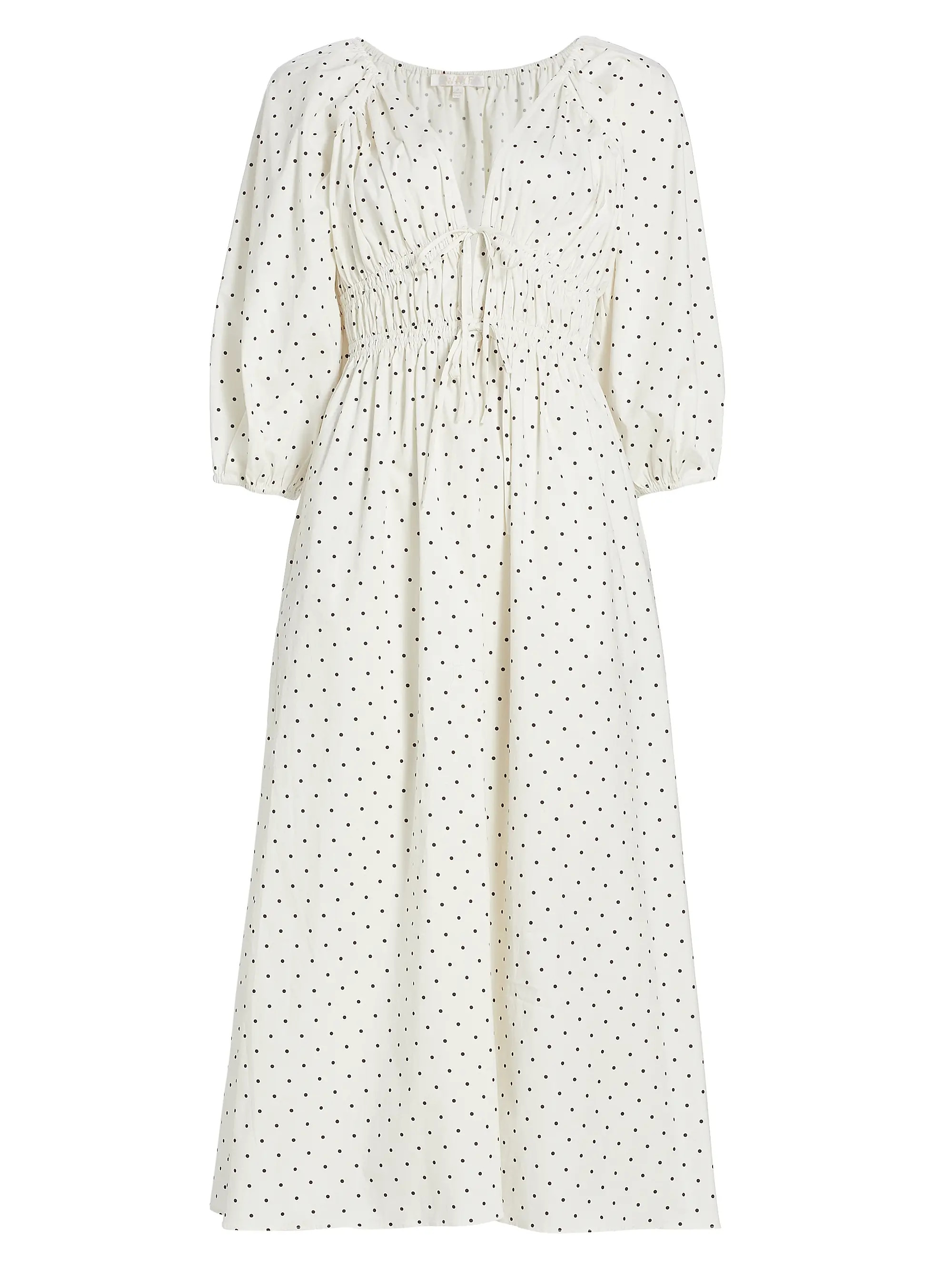 Veronica Cotton Polka-Dot Maxi Dress | Saks Fifth Avenue