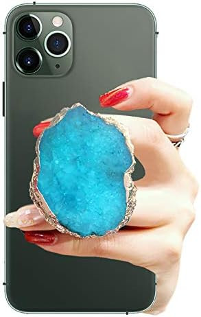 KAKAWIN Crystal Phone Grip & Stands Phone Holder for Smart Phones and Tablets (Pure Blue) | Amazon (US)