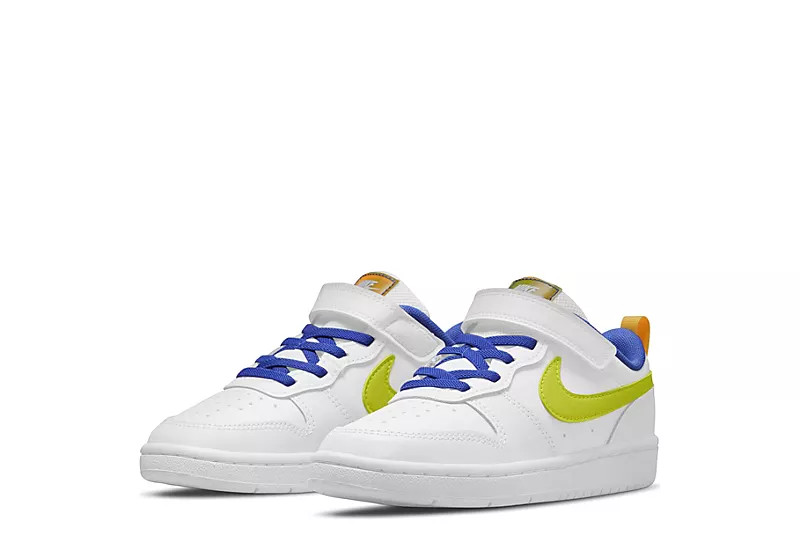 Nike Boys Court Borough 2 Low Top Sneaker - White | Rack Room Shoes
