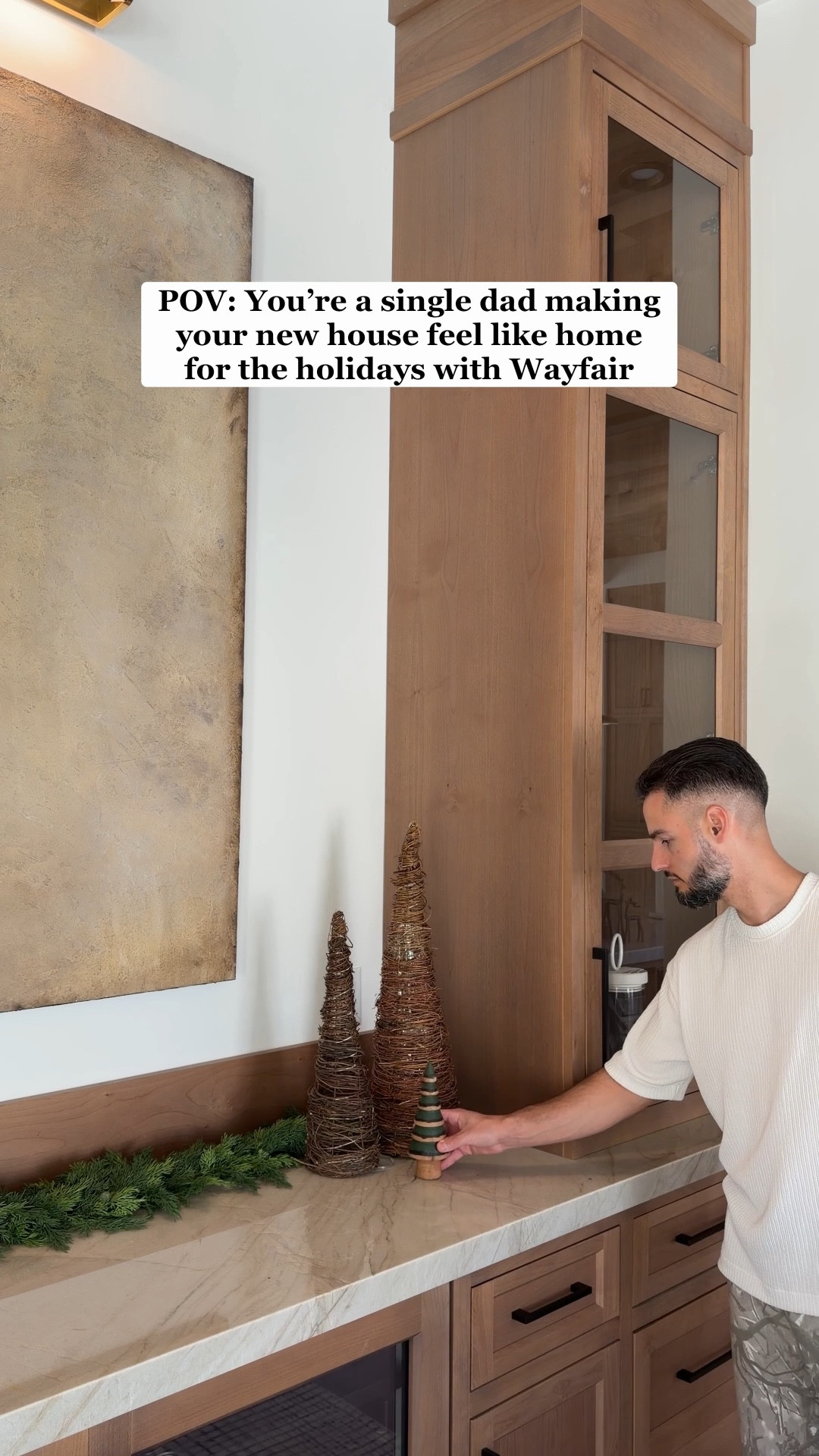 #ad It’s our first holiday season in the new house, and I couldn’t wait to make it feel cozy and festive. 🎄✨ I found everything I needed on @Wayfair to bring our space to life and honestly, seeing it all come together makes this place feel like home. ❤️ #Wayfair #WinTheSeason #WayfairPartner 