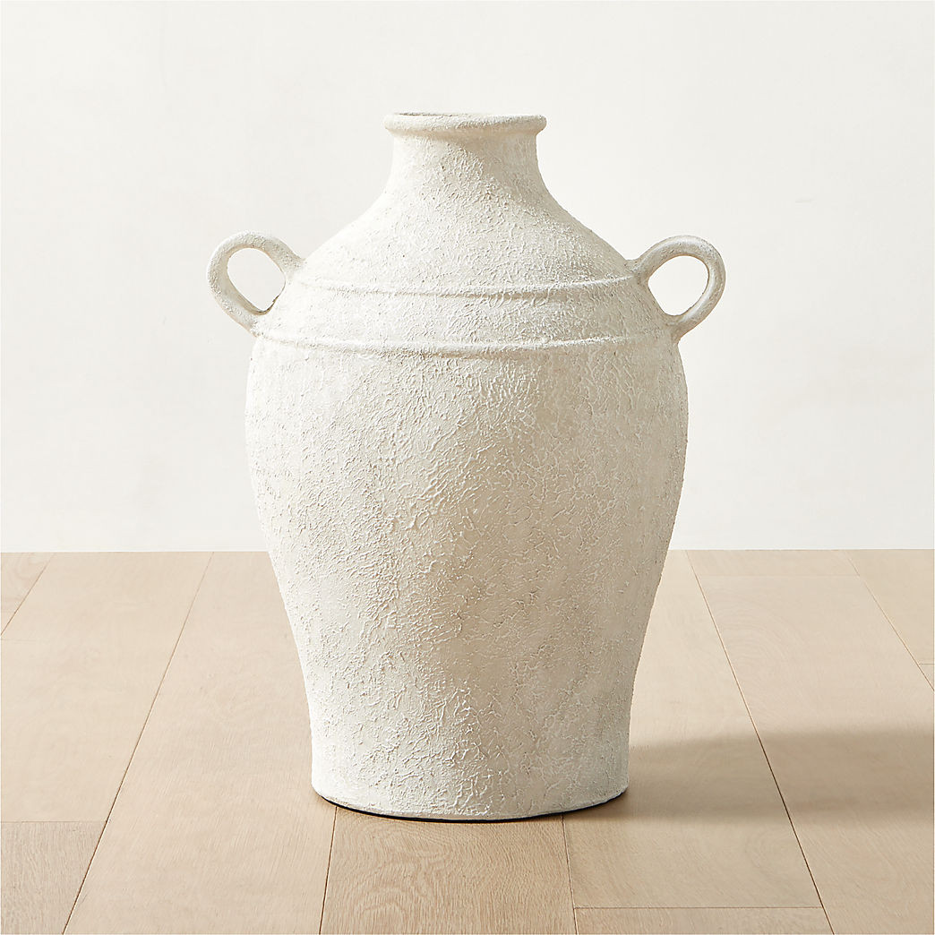 Brise Modern White Jug Vase Tall + Reviews | CB2 | CB2