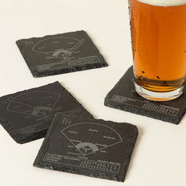 Baseball Greatest Plays Coasters | UncommonGoods