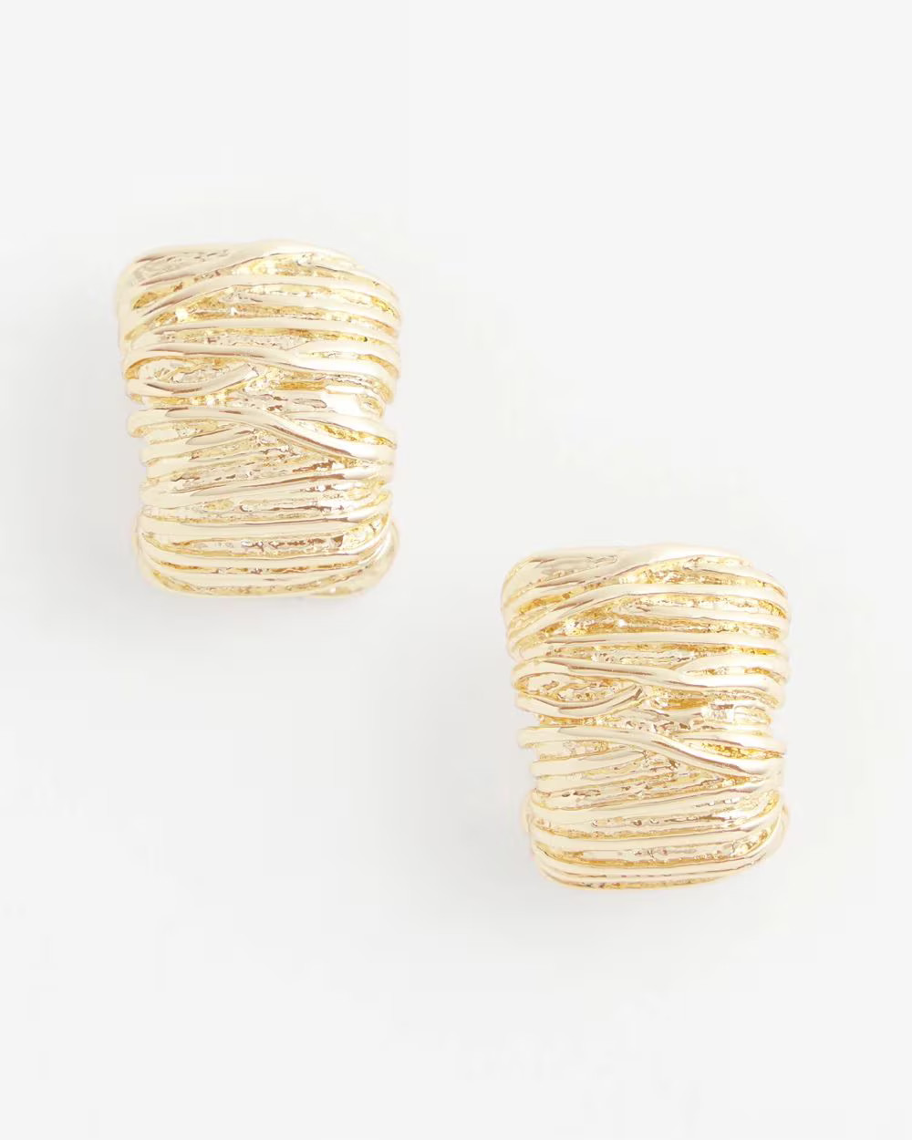 No Droop® Crinkled Huggie Hoop Earrings | Chico's