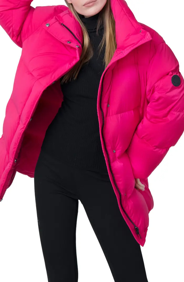 Franca Water Resistant Recycled Polyester Blend Down Puffer Coat | Nordstrom