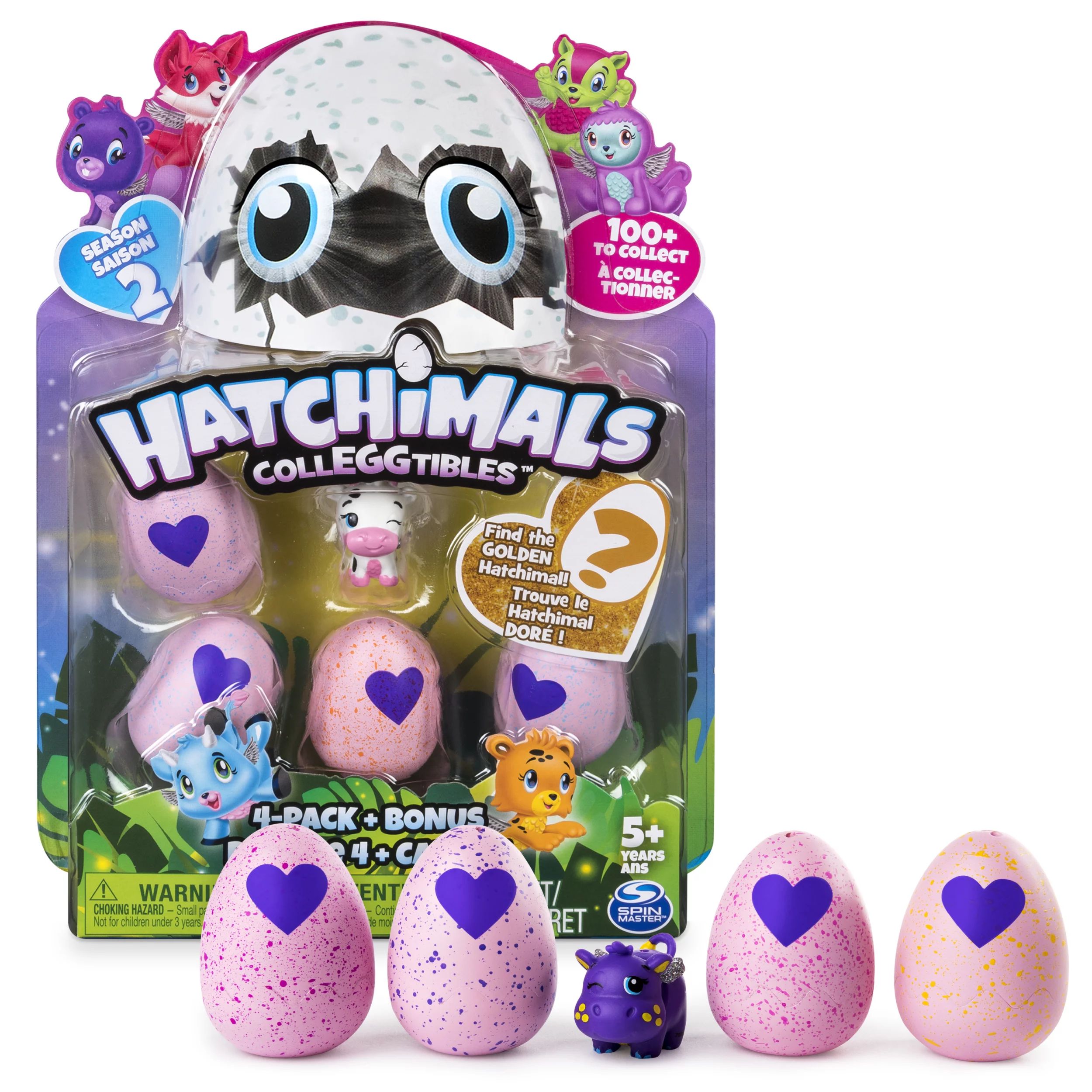 Hatchimals CollEGGtibles Season 2, 4 Pack + Bonus (Styles & Colors May Vary) by Spin Master - Wal... | Walmart (US)