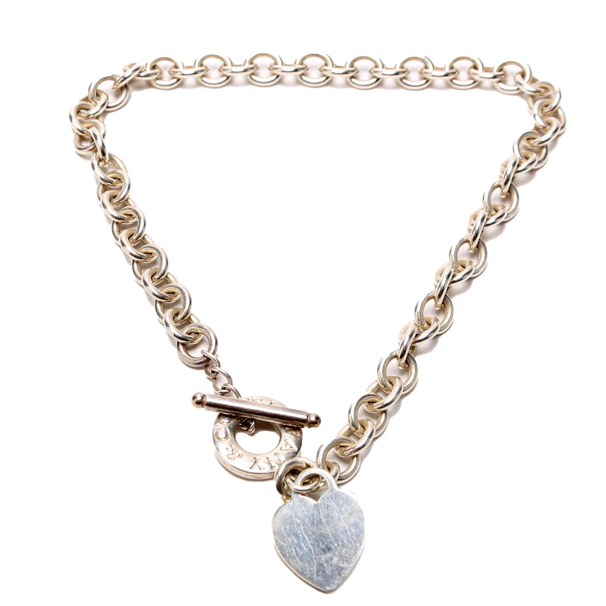 Heart Toggle Choker Necklace 925 | Keeks Designer Handbags