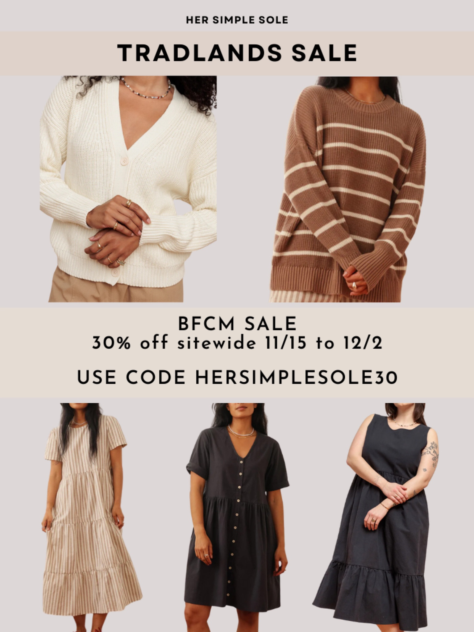 TRADLANDS SALE 30% OFF EVERYTHING with code // my favourites from Tradlands are now 30% off from 11/15 to 12/2! You can always count on these pieces to last a lifetime in your wardrobe. 

#LTKSaleAlert #LTKGiftGuide #LTKStyleTip