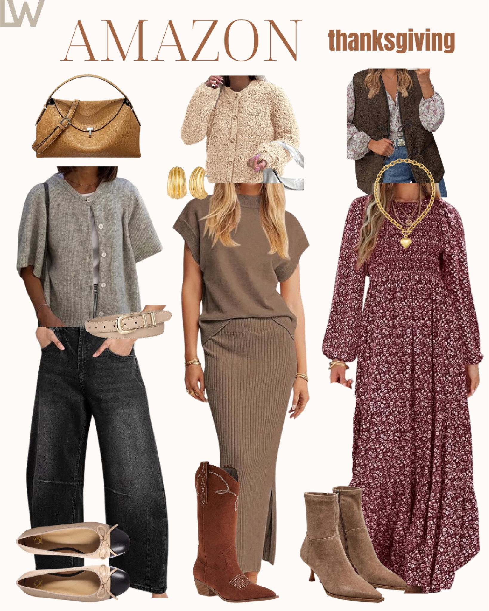 thanksgiving style… amazon edit 🤎🍂shop these fun and easy looks here 

#LTKStyleTip #LTKFindsUnder100