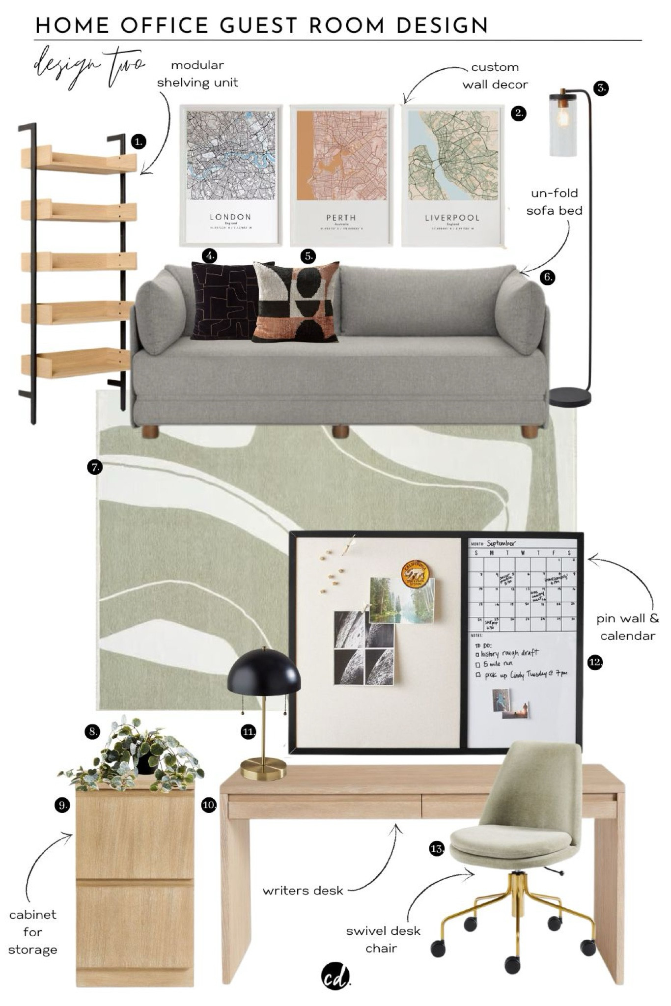Home Office Guest Room Design Two

#LTKHome