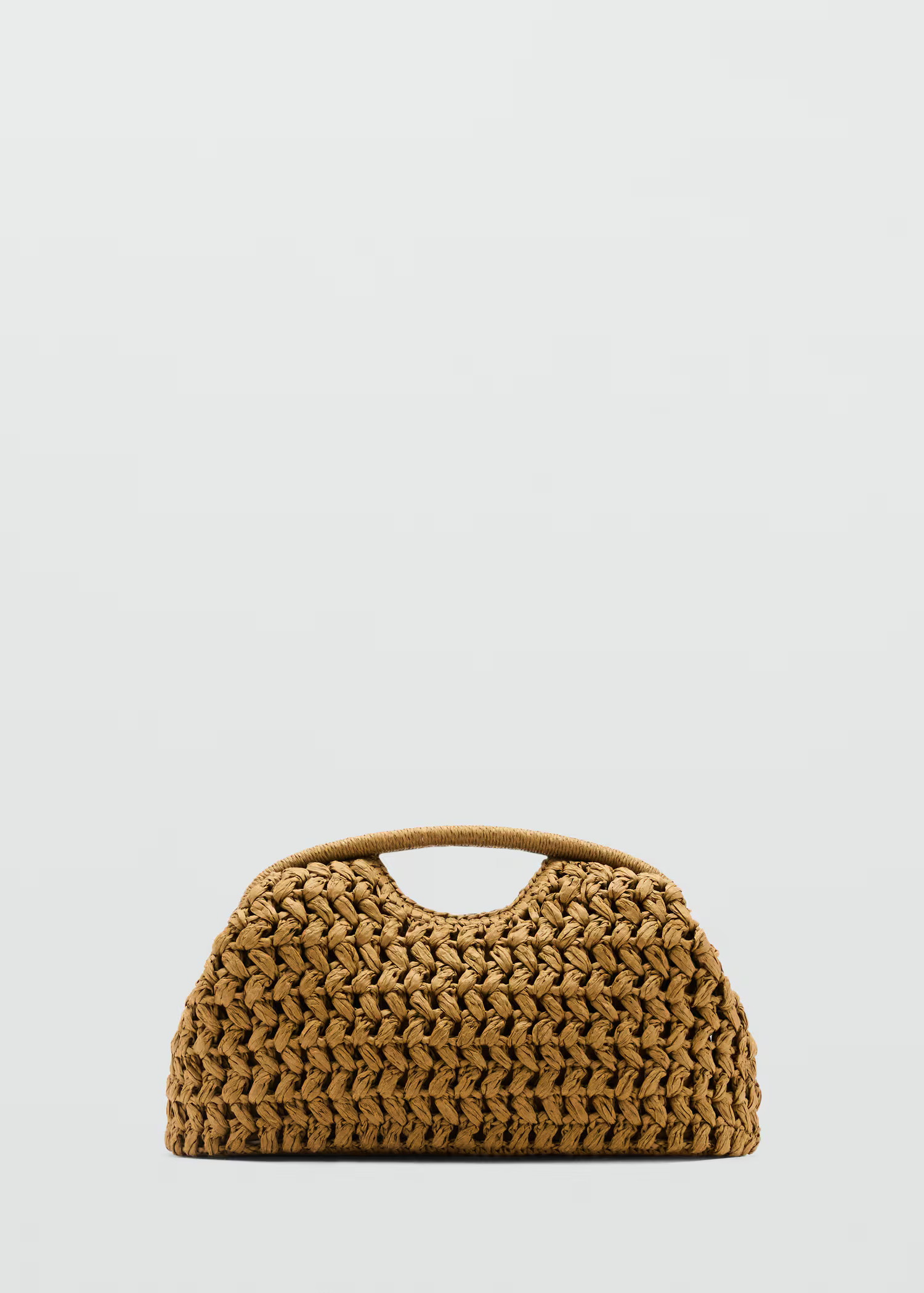 Natural fiber clutch bag - Women | MANGO USA | Mango (US/MX/AU)