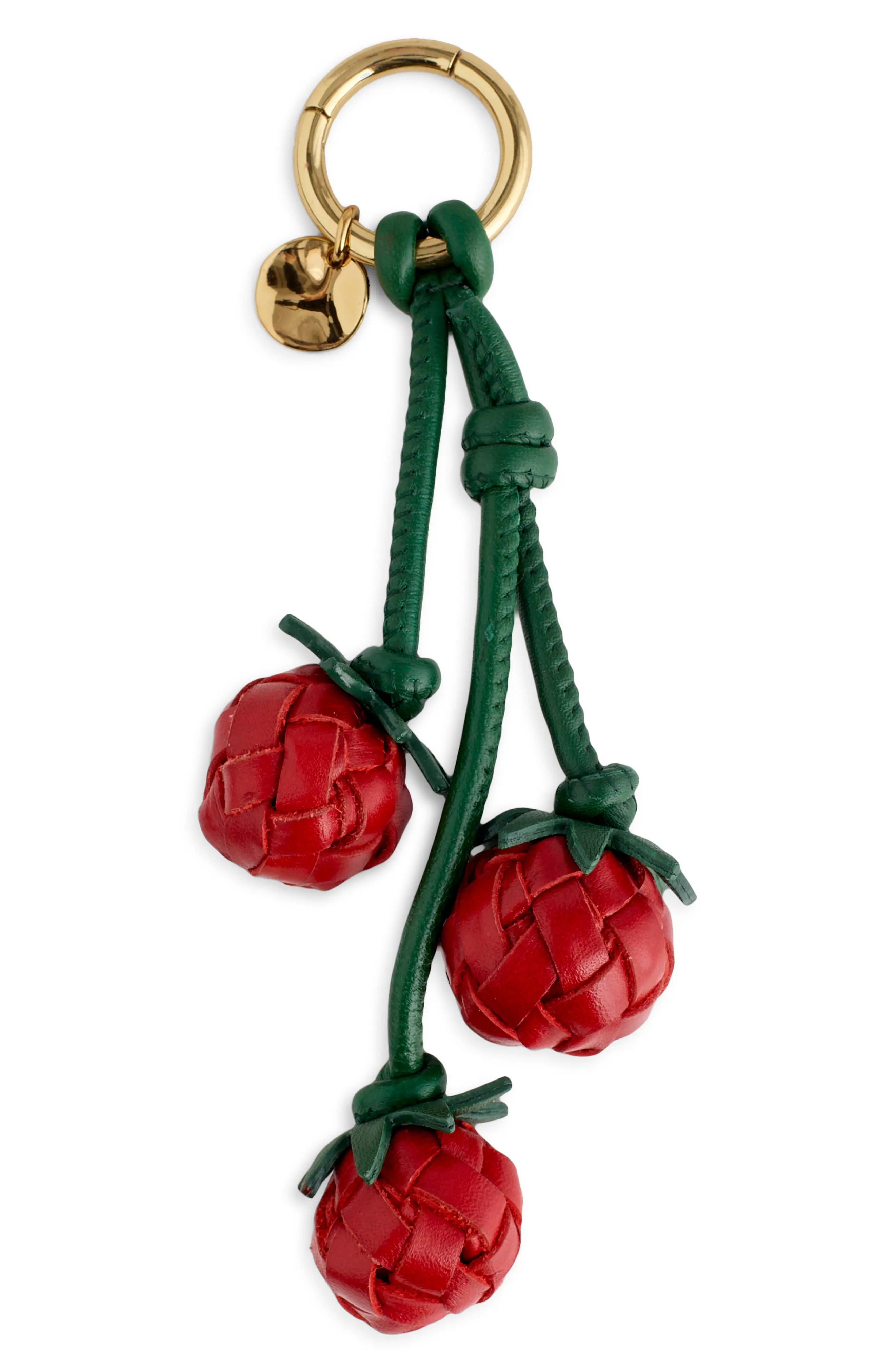 Woven Tomato Leather Bag Charm (Women) | Nordstrom | Nordstrom
