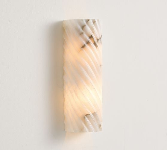 Amalia Alabaster Fluted Sconce (15") | Pottery Barn (US)