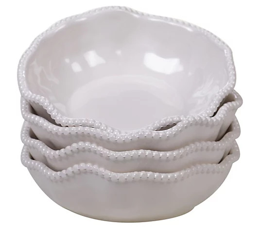 Certified International Set/4 Melamine Cream All-Purpose Bowl | QVC