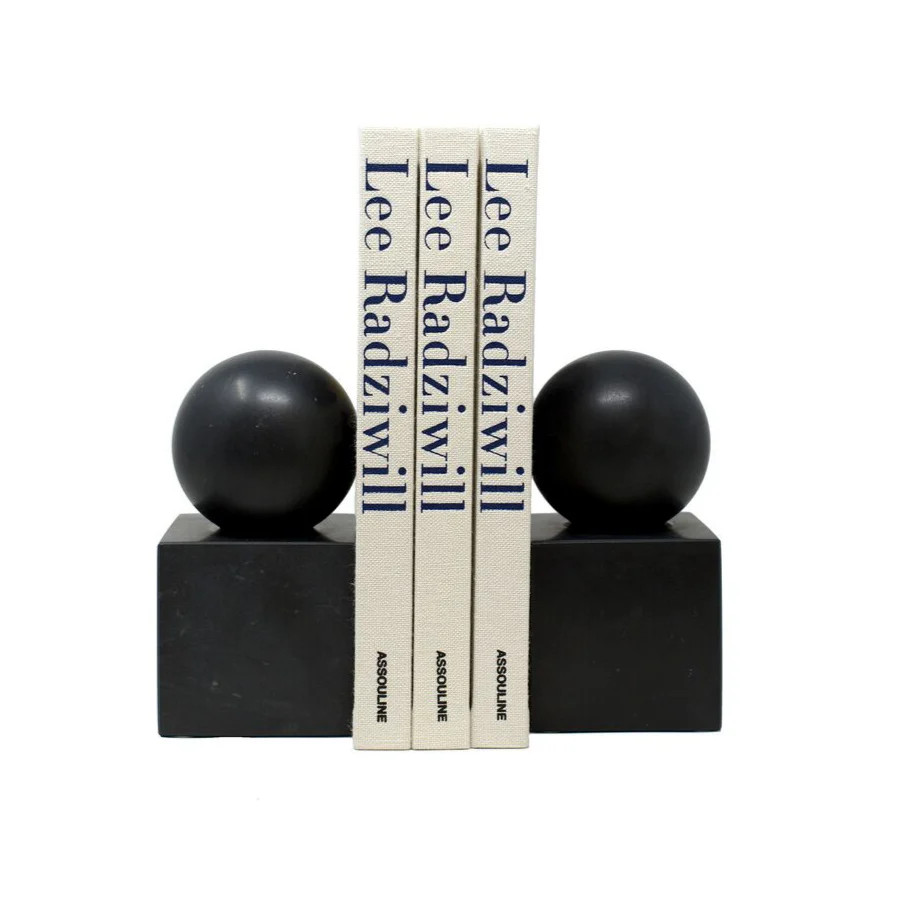Black Marble Bookends | Paloma & Co.