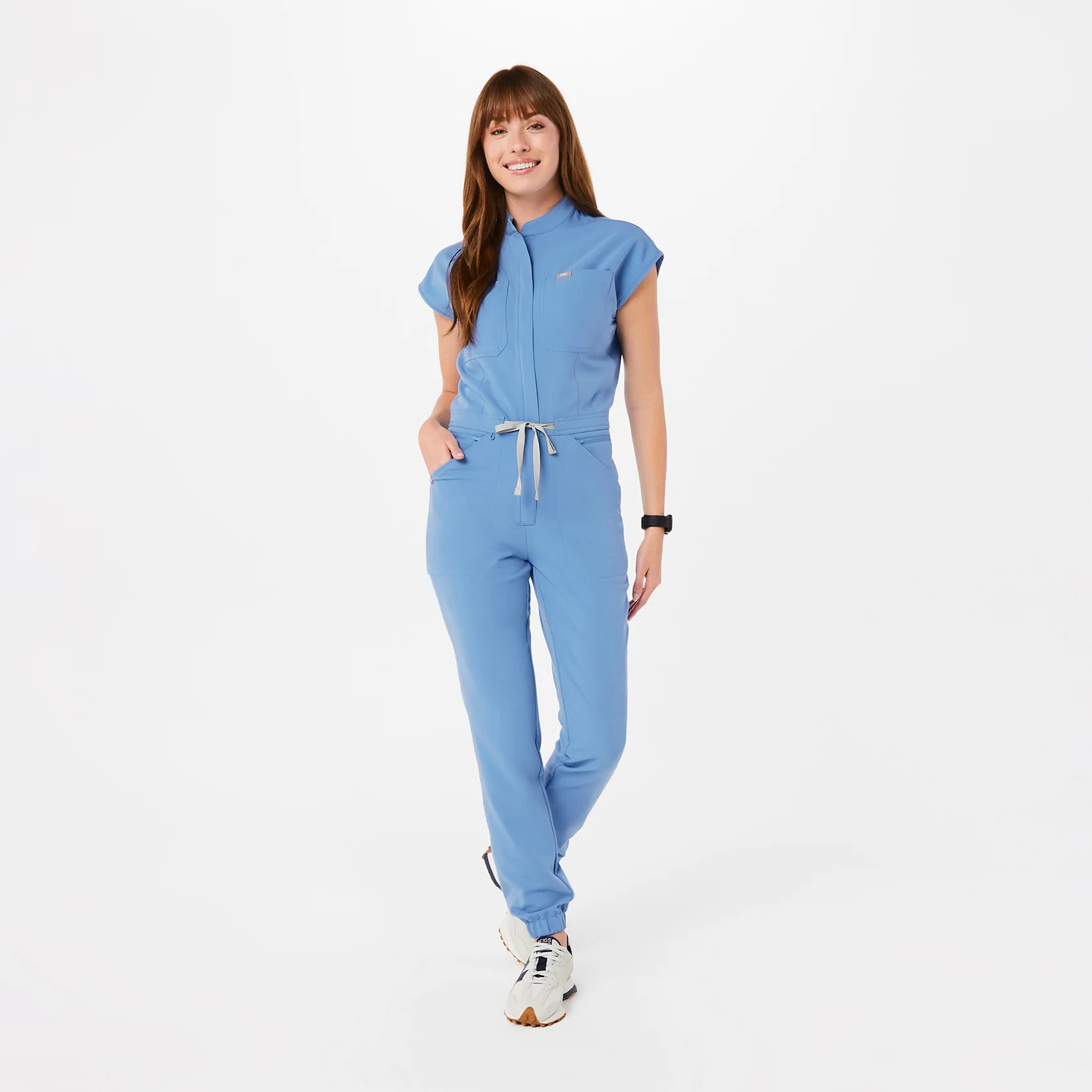 Women’s Rafaela Cargo ScrubJumpsuit™ - Ceil Blue · FIGS | FIGS