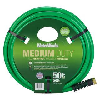 WATERWORKS WeatherFlex 5/8 in. x 50 ft. Medium Duty Garden Hose CWWT4058050C - The Home Depot | The Home Depot