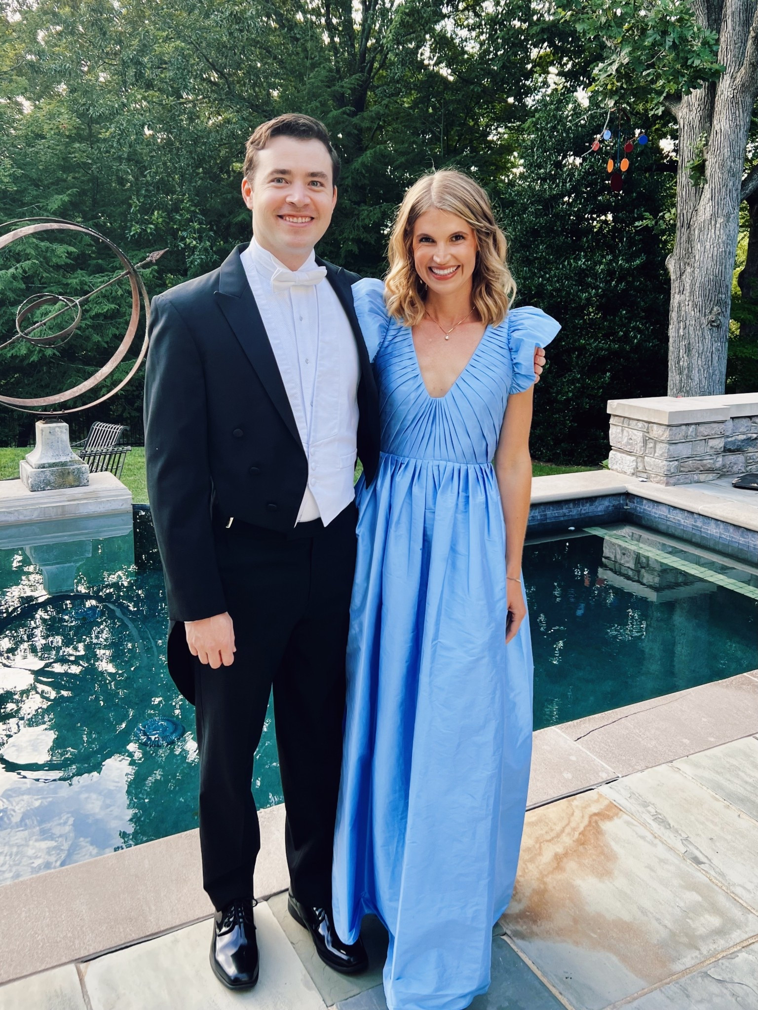 Wore This blue gown to a white tie gala but would work for a black tie wedding too! Wearing a 2. Would make a great blue bridesmaids dress or blue maid of honor dress

Spring wedding guest dresses, spring black tie wedding, spring wedding gown, blue gown 

#LTKWedding #LTKSpringSale