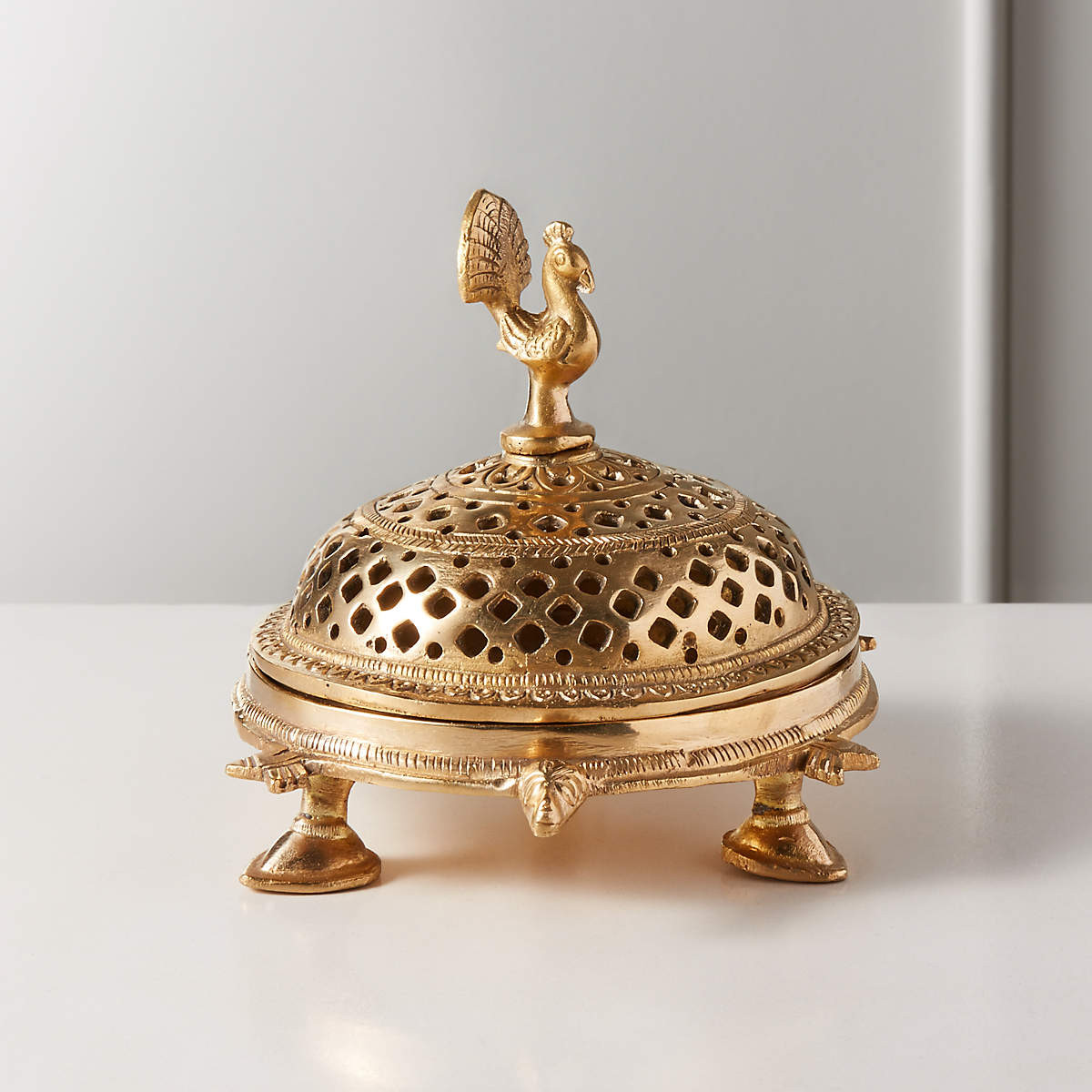 Pavo Brass Incense Holder + Reviews | CB2 | CB2