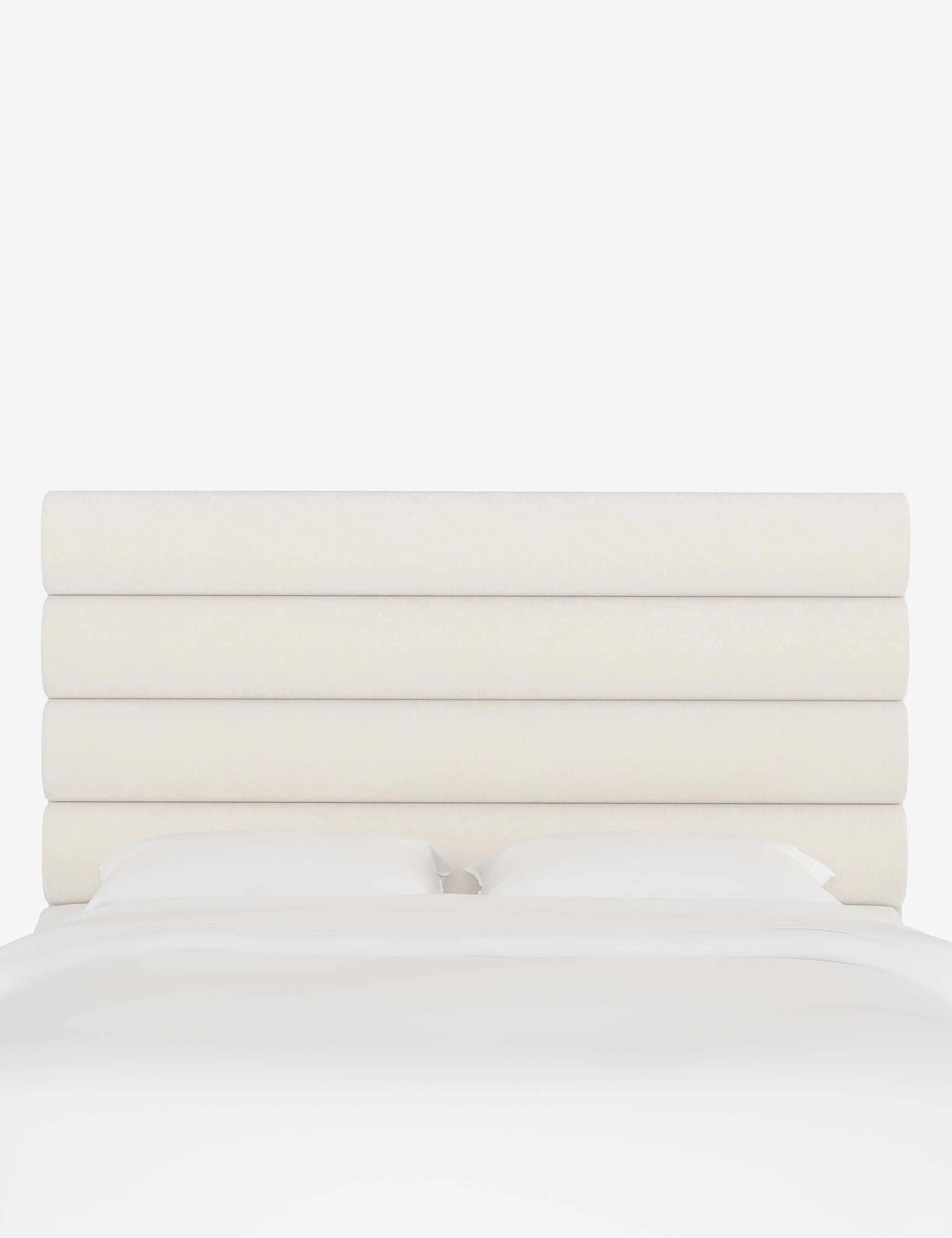 Bailee Headboard, Snow Velvet Full | Lulu and Georgia 