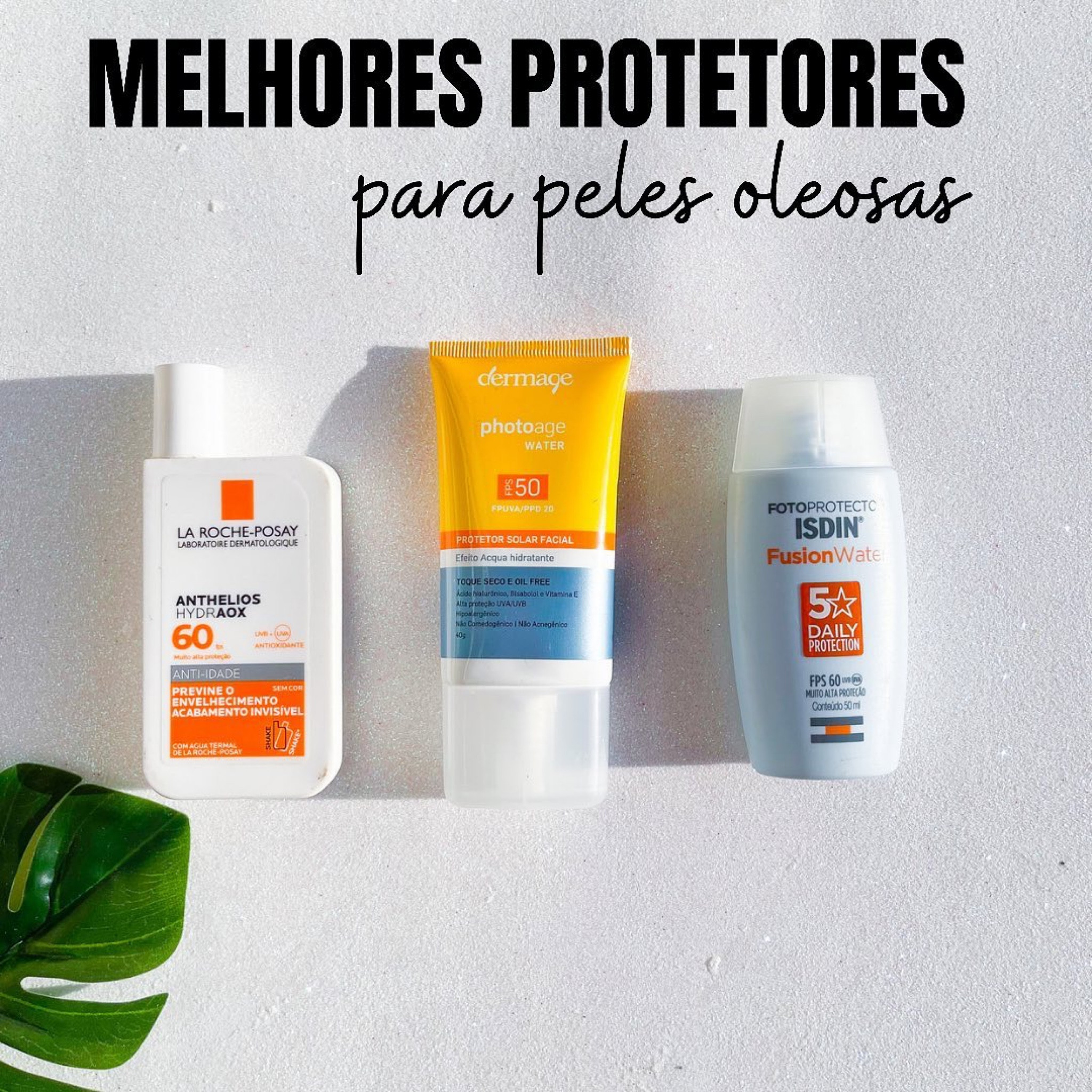 PROTETORES FACIAIS SEQUINHOS PARA PELES OLEOSAS ✨

Oie! O post de hoje é sobre protetor solar que fica sequinho na pele e vou indicar os meus 3 prediletos.

✨ Anthelios HydraOX da La Roche-Posay - O Anthelios HydraOX é um protetor sem cor com ação anti-idade, textura fluida ultraleve e toque seco. É resistente à água e ao suor, não pegajoso e nem oleoso. Com alta concentração de água termal de La Roche Posay e vitamina E. Acabamento invisível sem resíduos brancos de rápida absorção. Um dos melhores protetores que já usei, fica bem sequinho na pele.

✨ Photoage Water da Dermage - É o meu xodozinho nesse momento, inclusive, já tem resenha dele aqui no feed. O Photoage Water possui película protetora invisível, fórmula enriquecida com ácido hialurônico e tecnologia Double UV Protect, que proporcionam uma proteção uniforme, mais segura e eficaz. Tudo isso sem adicionar resíduo esbranquiçado e textura à pele, com rápida absorção e toque seco.

✨ Fusion Water da Isdin - Fotoprotetor facial de fase aquosa com textura ultraleve, controle da oleosidade da pele, matificante, absorção imediata que garante muito alta proteção contra a radiação UV para uso diário e em atividades ao ar livre. A tecnologia Wet Skin permite que seja aplicado na pele molhada sem alterar suas propriedades fotoprotetoras.

👉🏻 Os três protetores tem a mesma proposta e ficam bem sequinhos na pele 🤩

#LTKbrasil #LTKbeauty