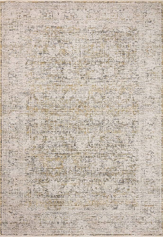 Amber Lewis x Loloi Alie Collection ALE-05 Gold / Beige, Traditional 5'-3" x 7'-9" Area Rug | Amazon (US)