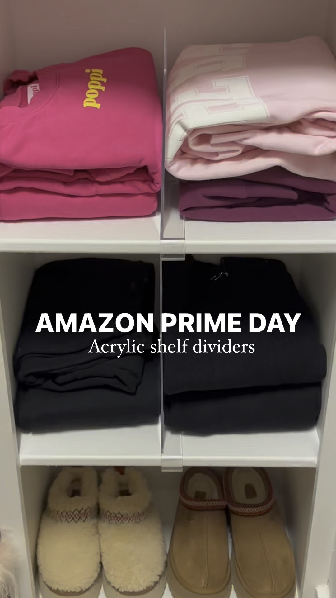 Acrylic shelf dividers on sale for prime day! 

#LTKHome #LTKVideo