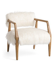 Tyler Armchair With Mongolian Fur | TJ Maxx