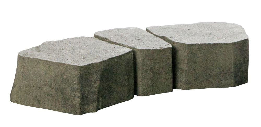 Oldcastle Haloedge 17-in L x 5.25-in W x 3-in H Gray Concrete Curved edging stone | Lowe's