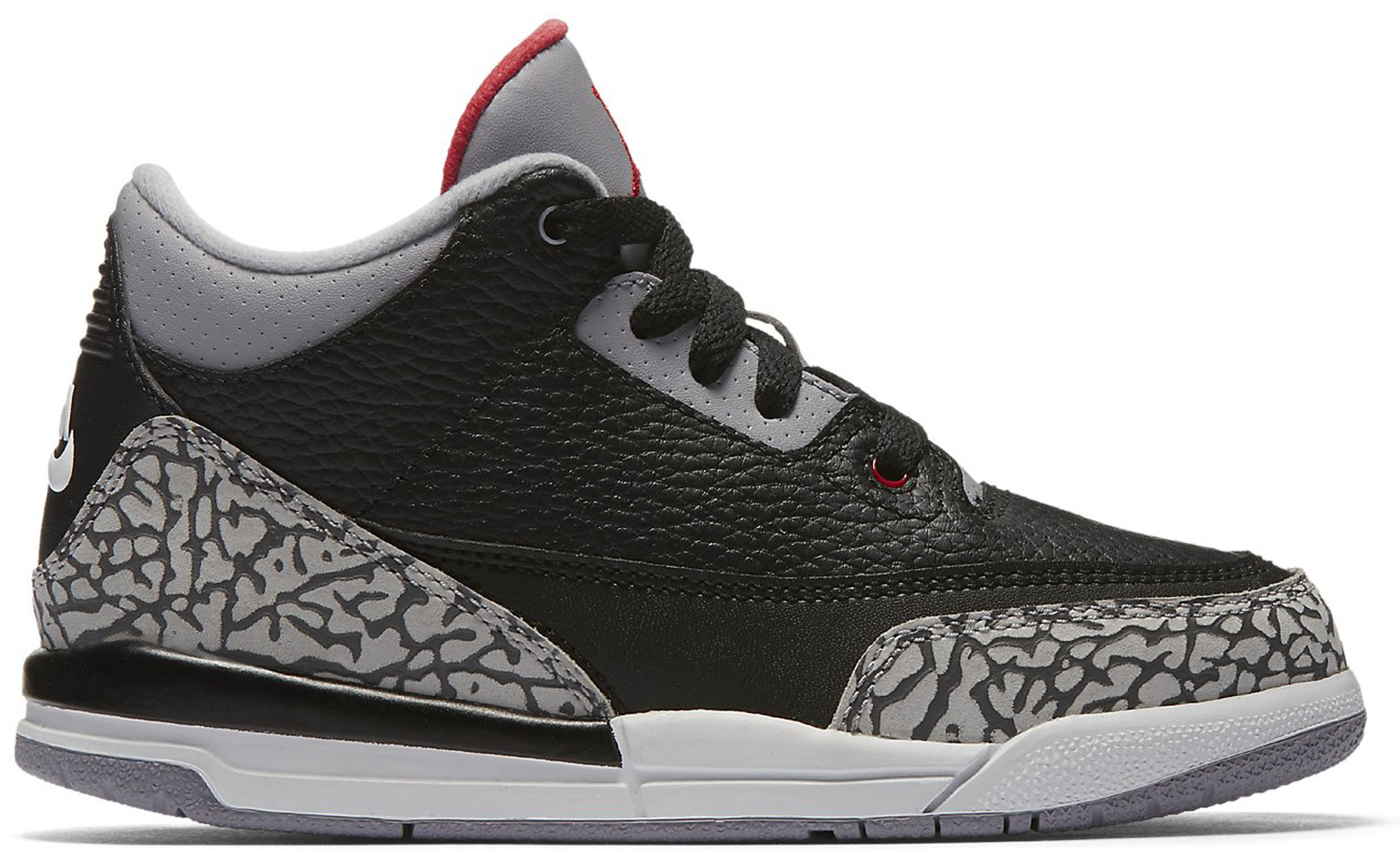 Jordan 3 Retro Cement (2018) Sneakers in Black/Fire Red/Cement Grey | StockX