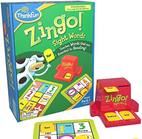 ThinkFun Zingo Sight Words Award Winning Early Reading Game for Pre-K to 2nd Grade - Toy of the Y... | Amazon (US)