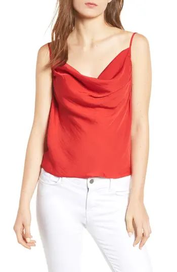 Women's 1.state Cowl Neck Camisole, Size XX-Small - Red | Nordstrom