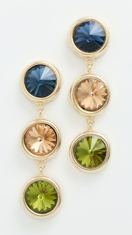 Clare Crystal Linear Earrings | Shopbop