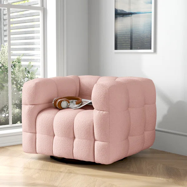 Avdul Upholstered Swivel Armchair | Wayfair North America