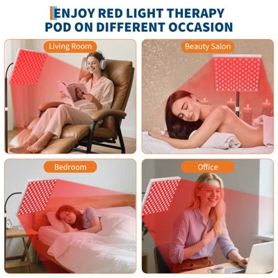 Red Light Therapy for Body Face, Infrared Light Therapy with Stand, 660nm Red & 850nm Infrared Red Lights Therapy Lamp, Full Body Skin Rejuvenation, M | Wayfair North America