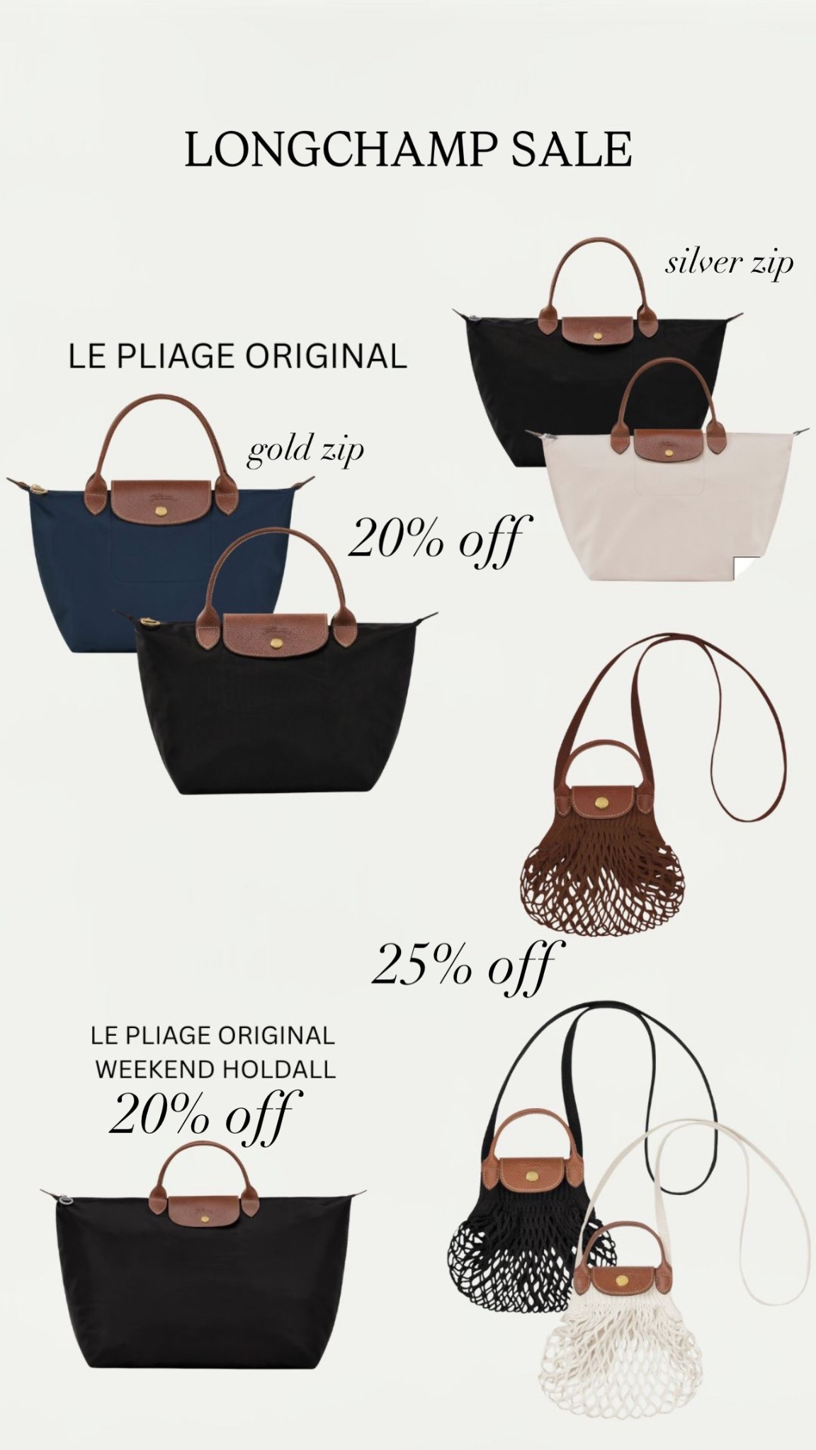 Longchamp sale 