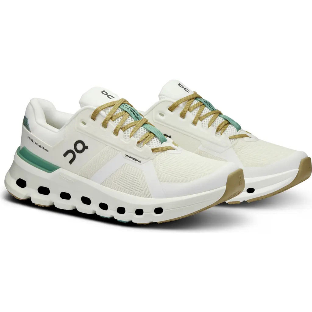 On Cloudrunner 2 Running Shoe in Undyed/Green at Nordstrom, Size 10.5 | Nordstrom