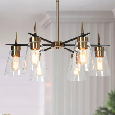 Folen 6-Light Dimmable Modern Chandeliers Wagon Wheel | Wayfair North America
