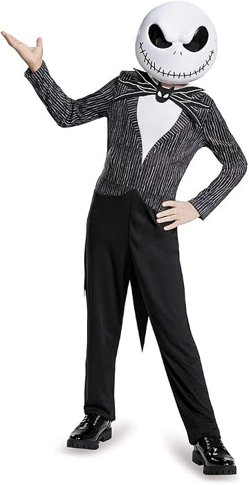 Disguise Nightmare Before Christmas Jack Skellington Costume for Kids, Official Nightmare Before ... | Amazon (US)